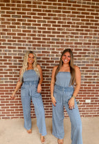 Riley Jumpsuit- Light Blue