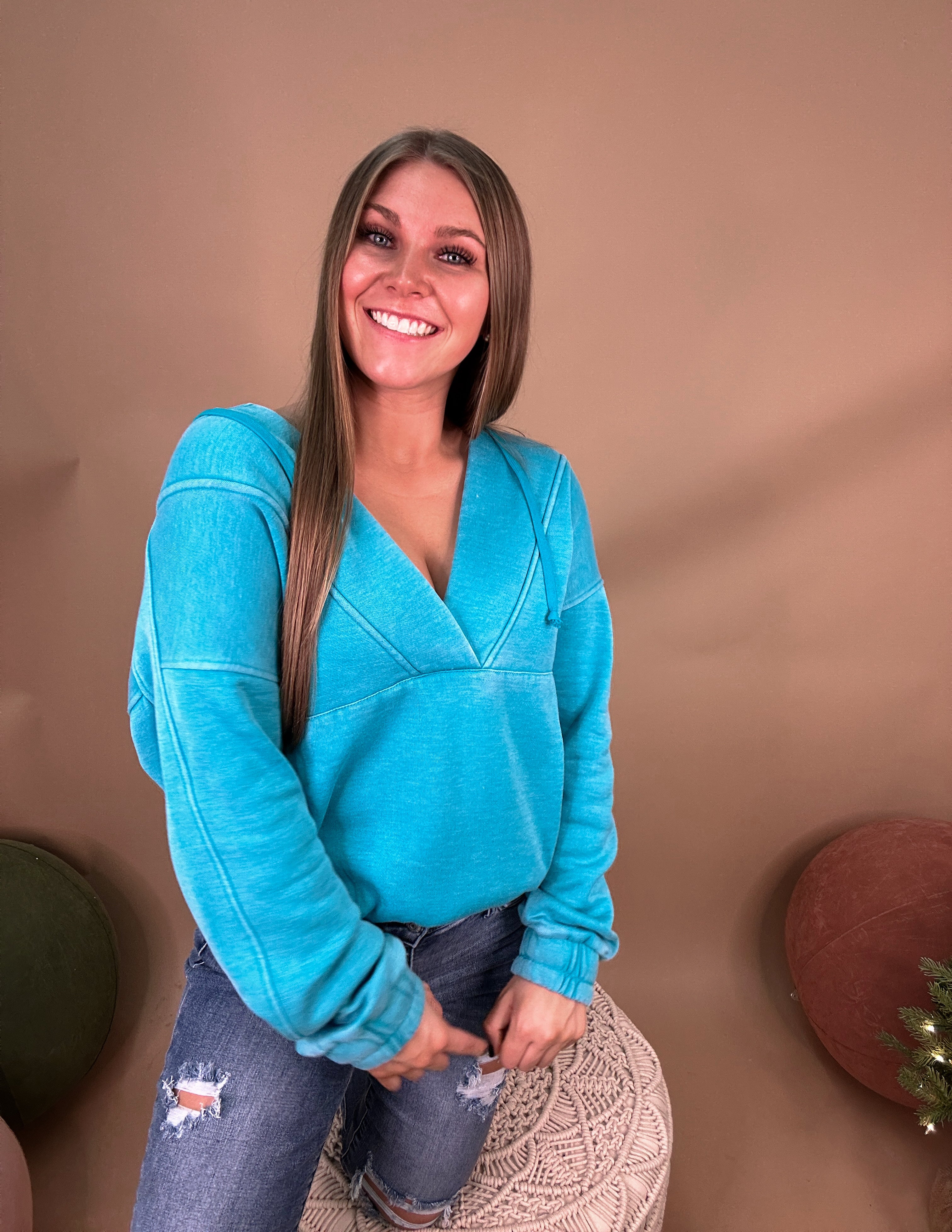 Bestie Girl Hoodie- Teal