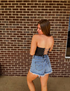 Wild For you corset top- Black