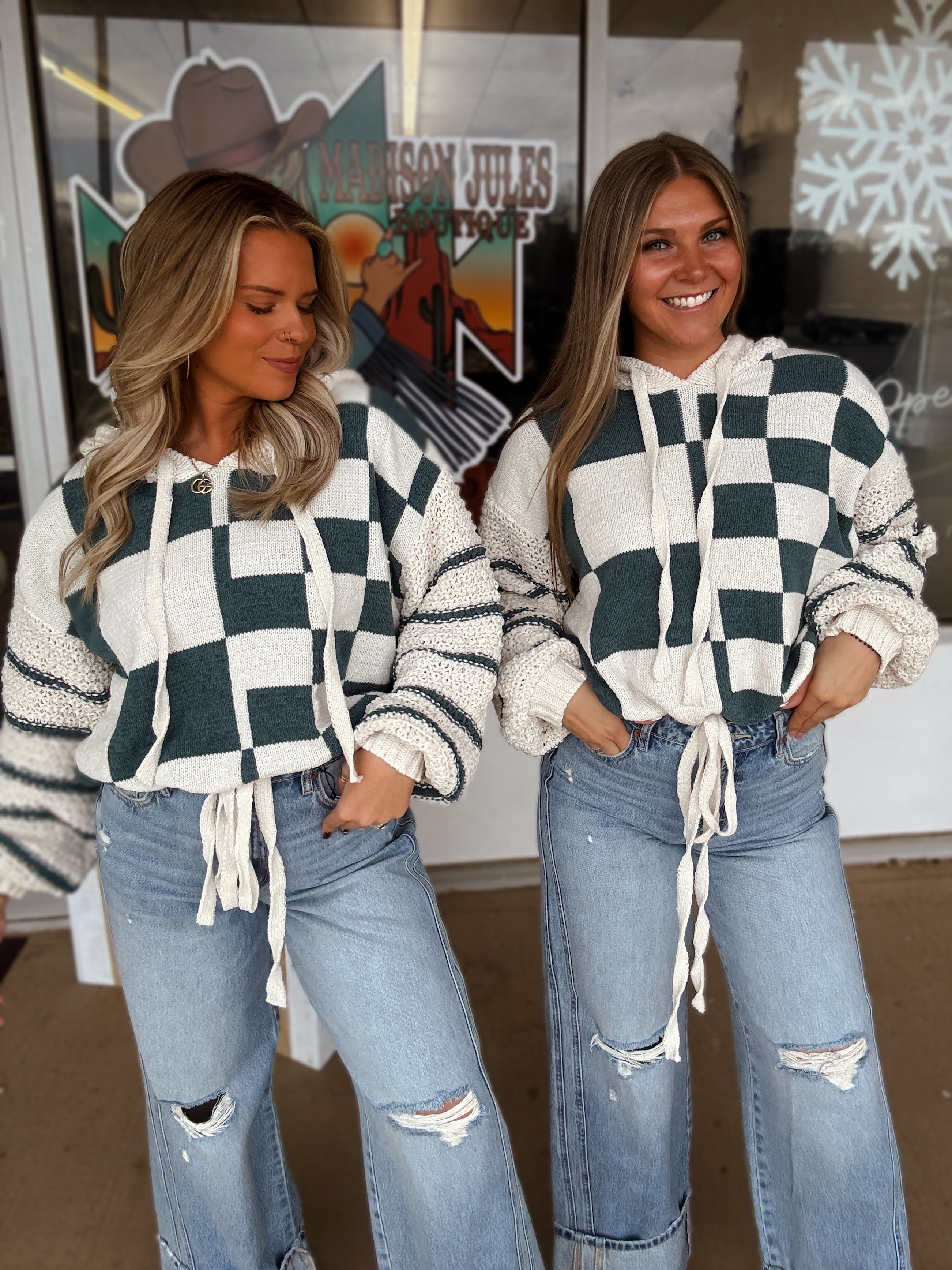 The Bree Checkered Hoodie