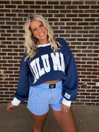 Varsity Blue Mockneck