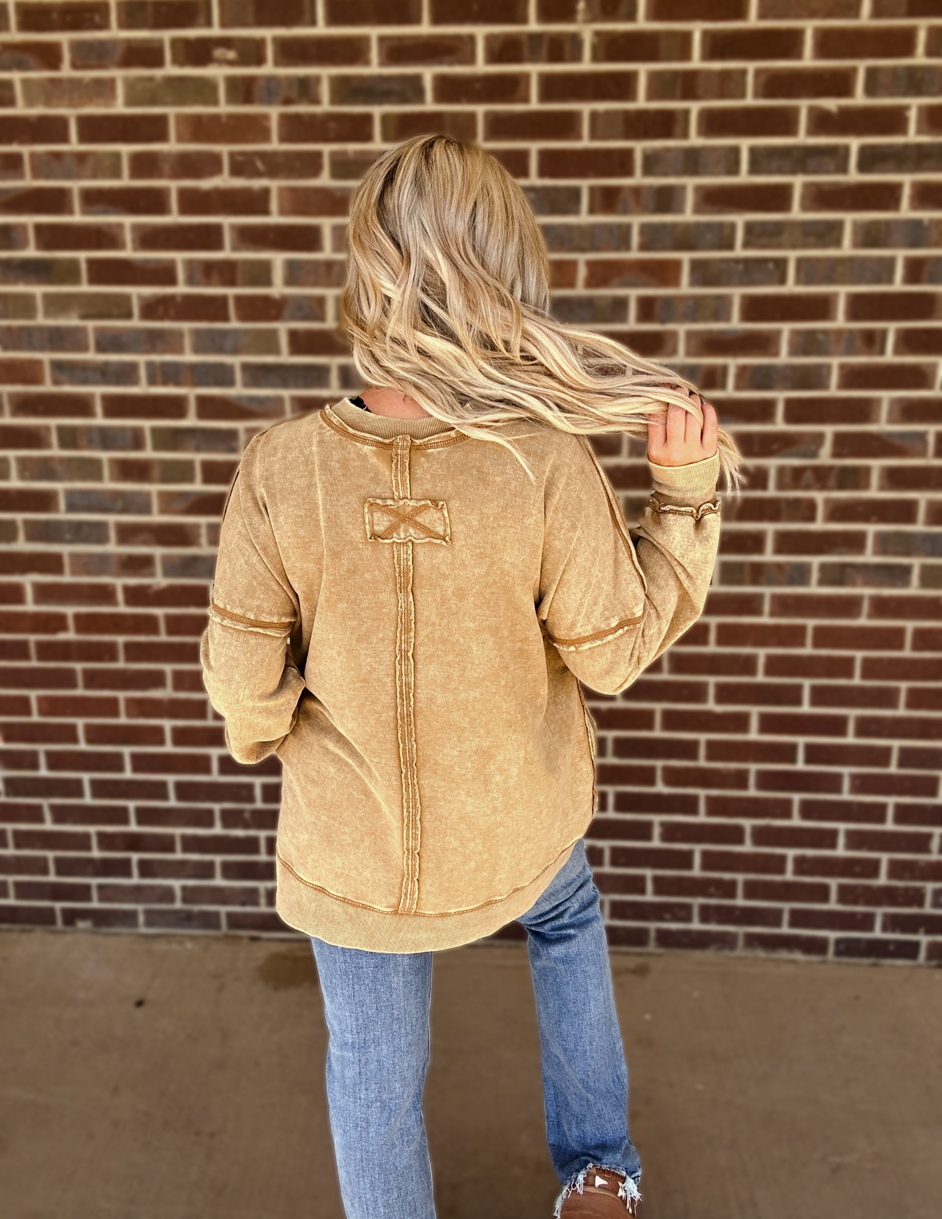 The Carolina oversized pullover- Camel