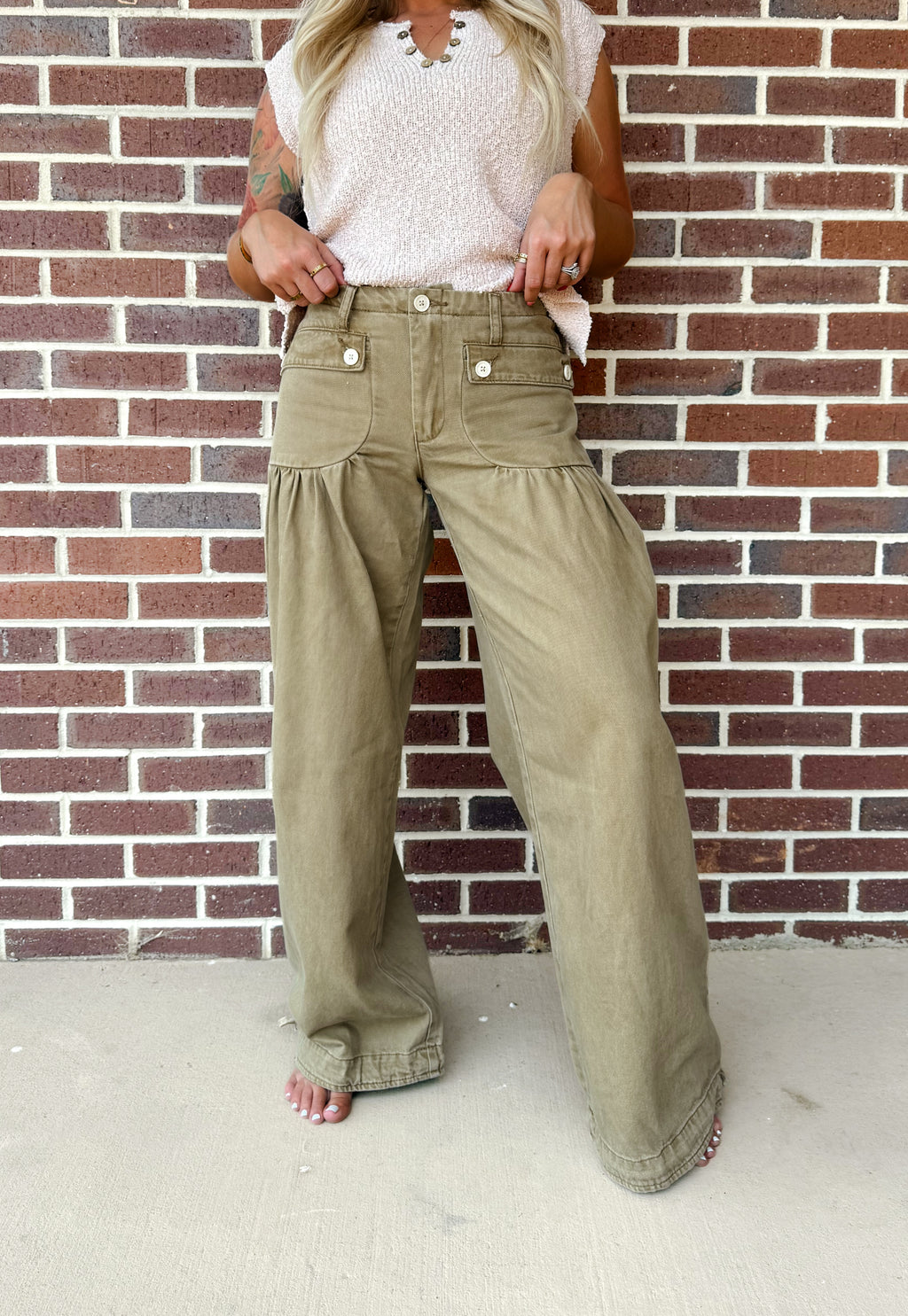 Vintage Wash Balloon Pants