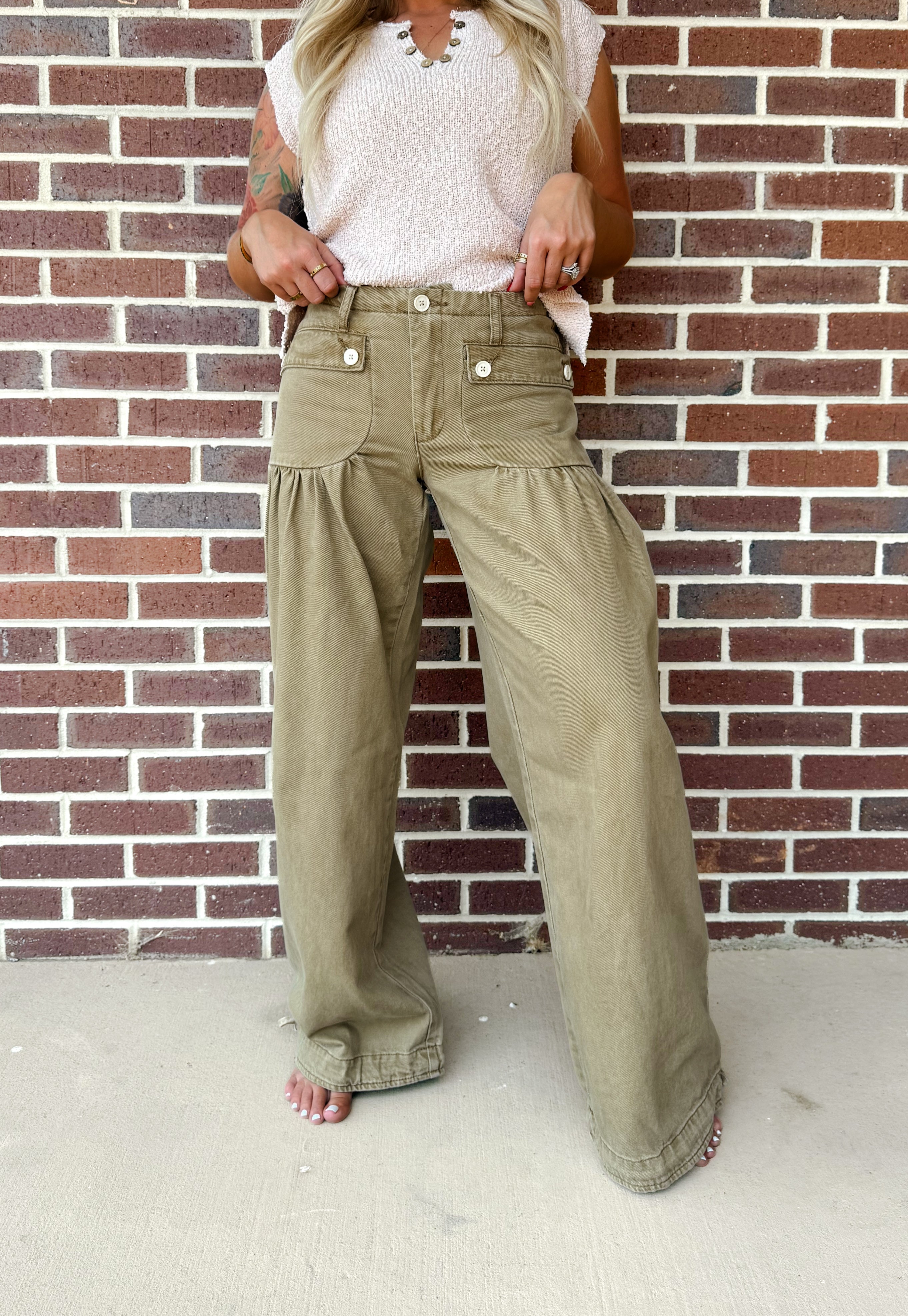 Vintage Wash Balloon Pants