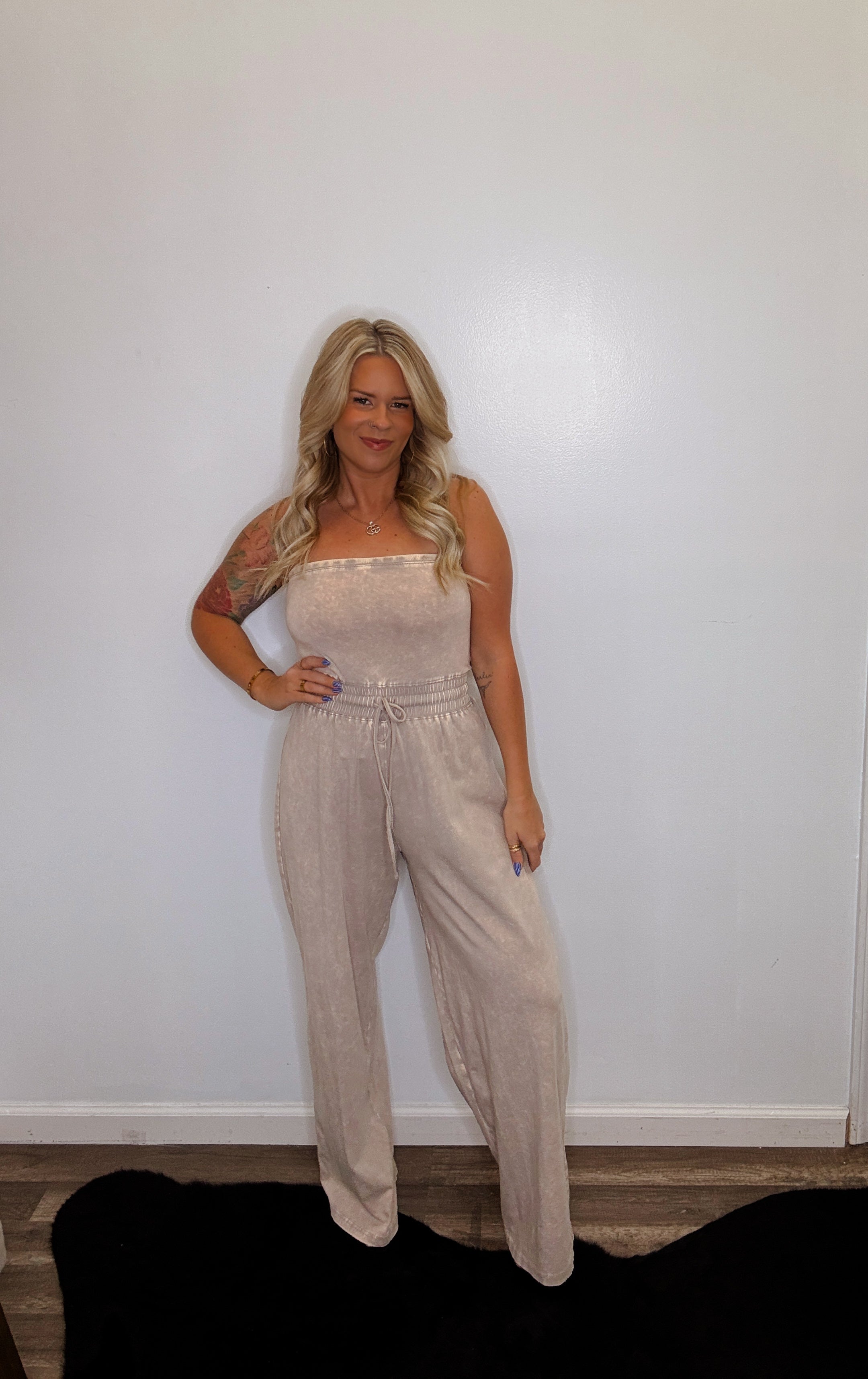 The Rylah Jumpsuit- Ash mocha