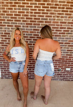 USA Patchwork Tube Top