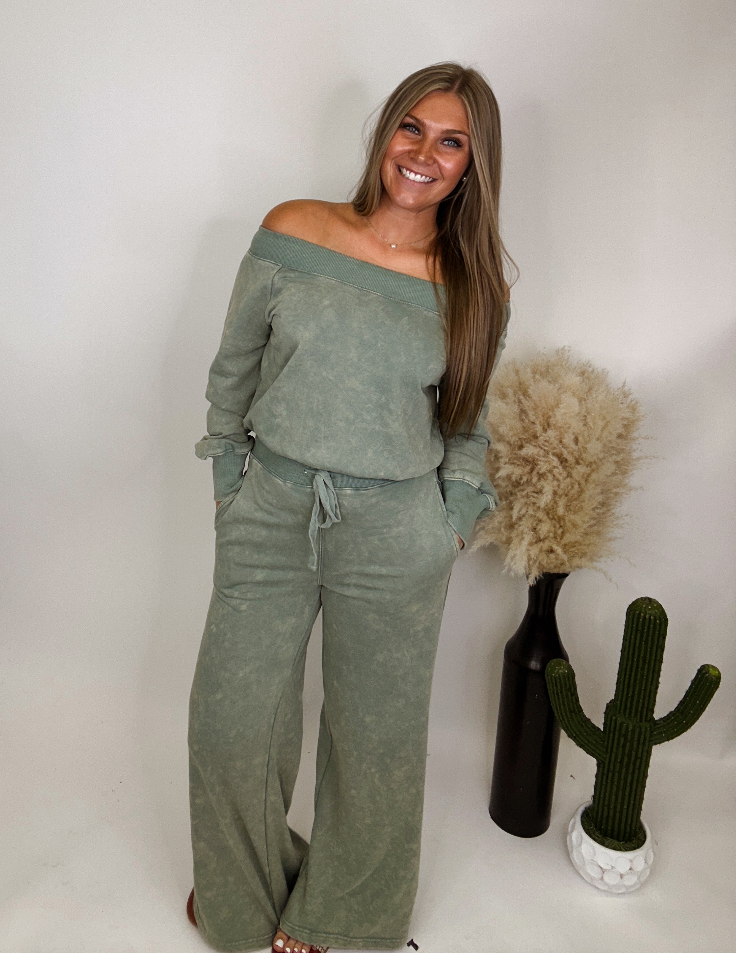 The Stella Jumpsuit- Sage