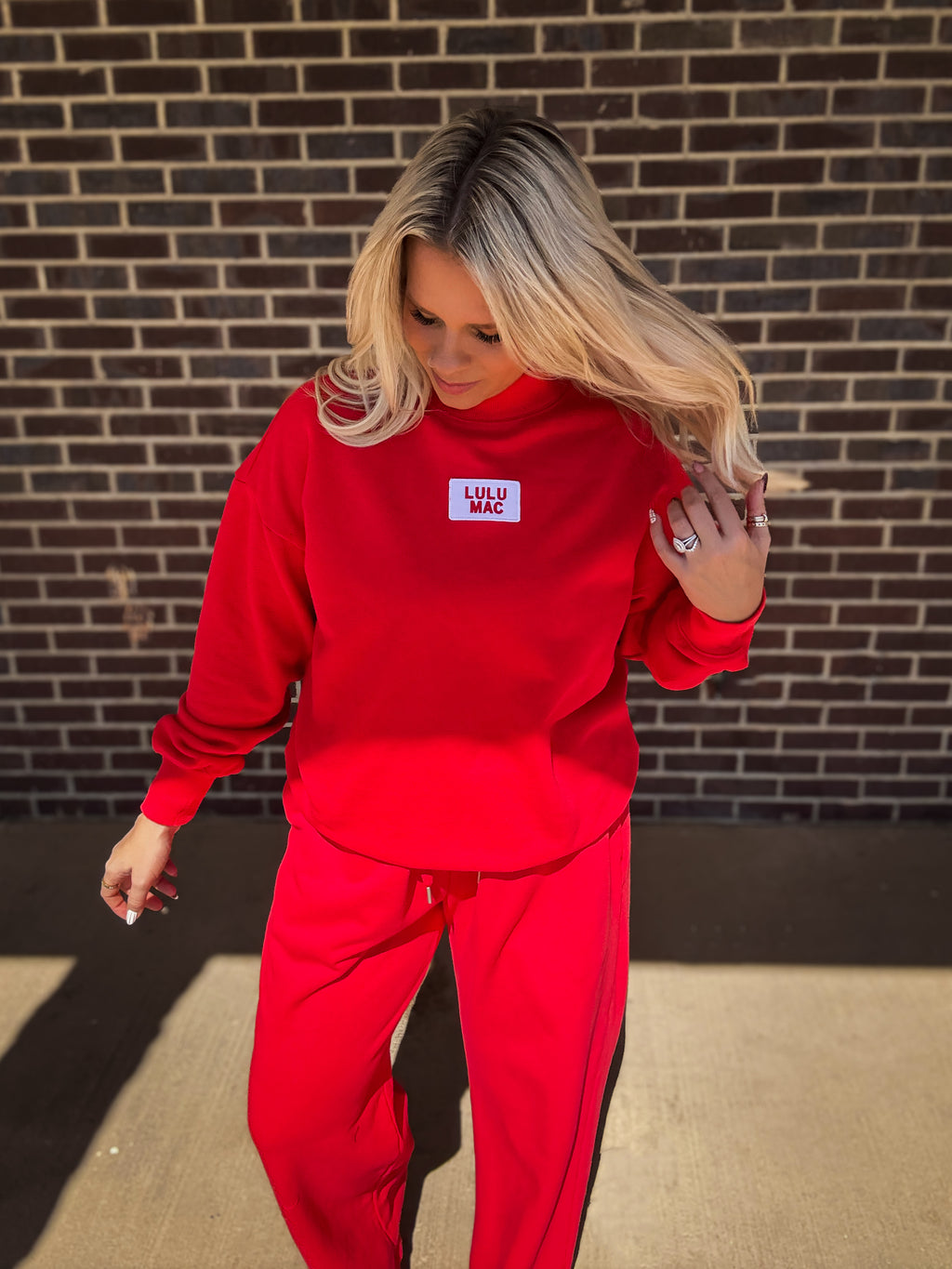 The Girlie Mockneck- Red
