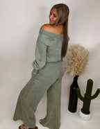 The Stella Jumpsuit- Sage