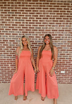 East Coast Coral Jumpsuit