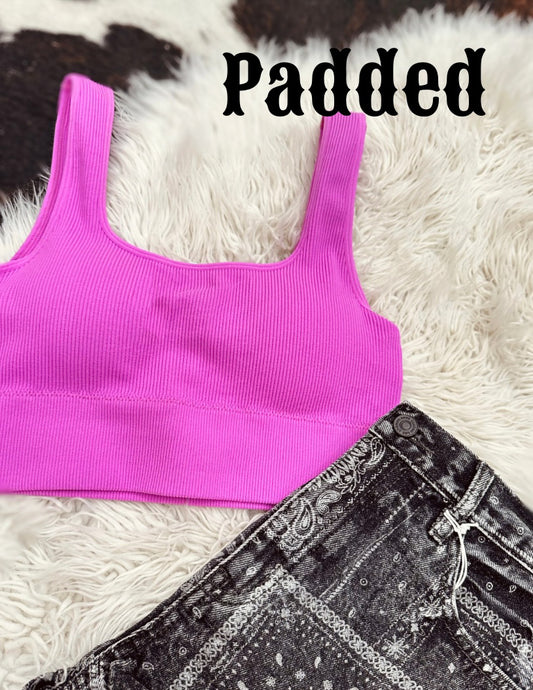 Seamless Tank In Dark Pink