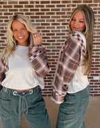 The Ava Plaid Top