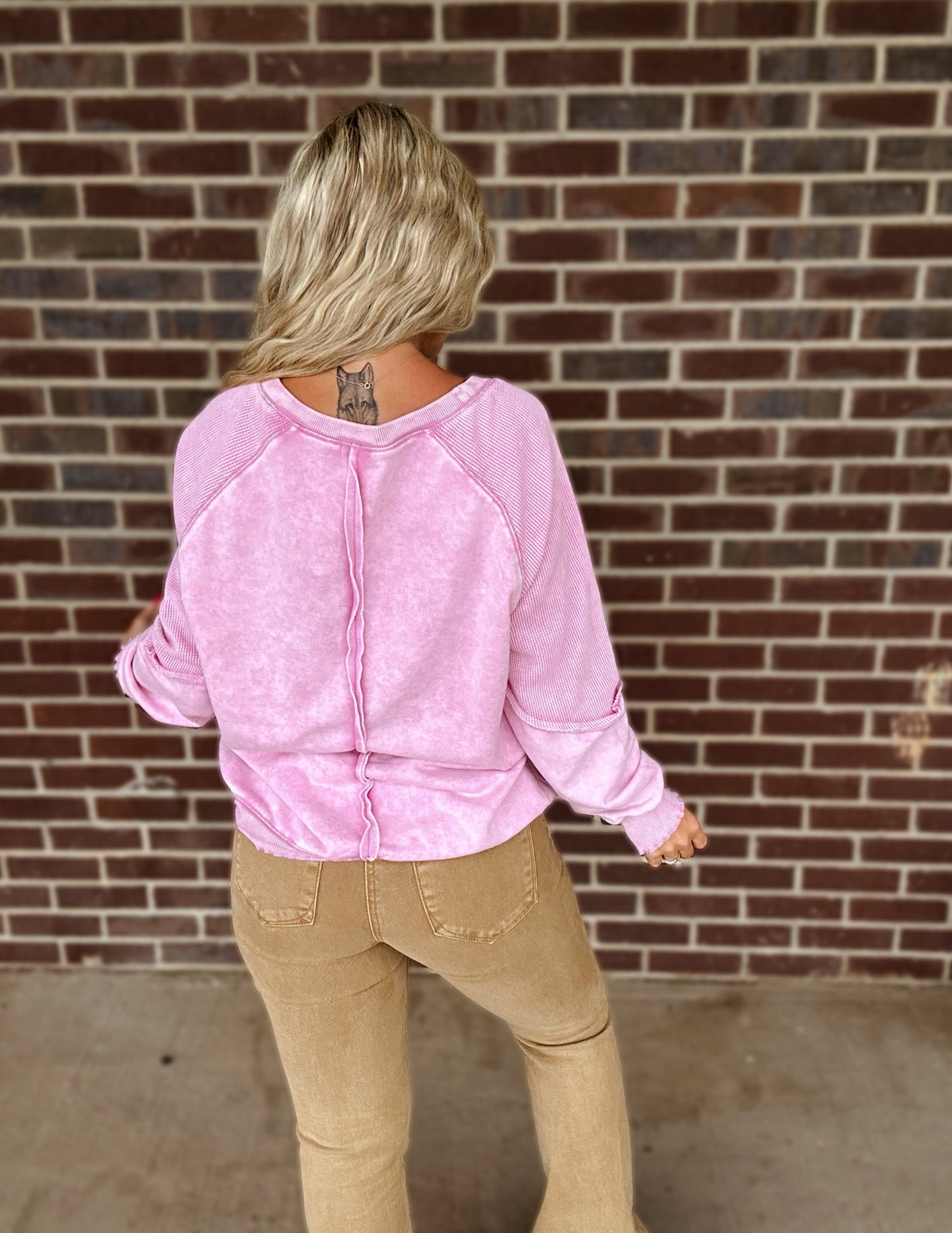 Laney Pullover- Pink