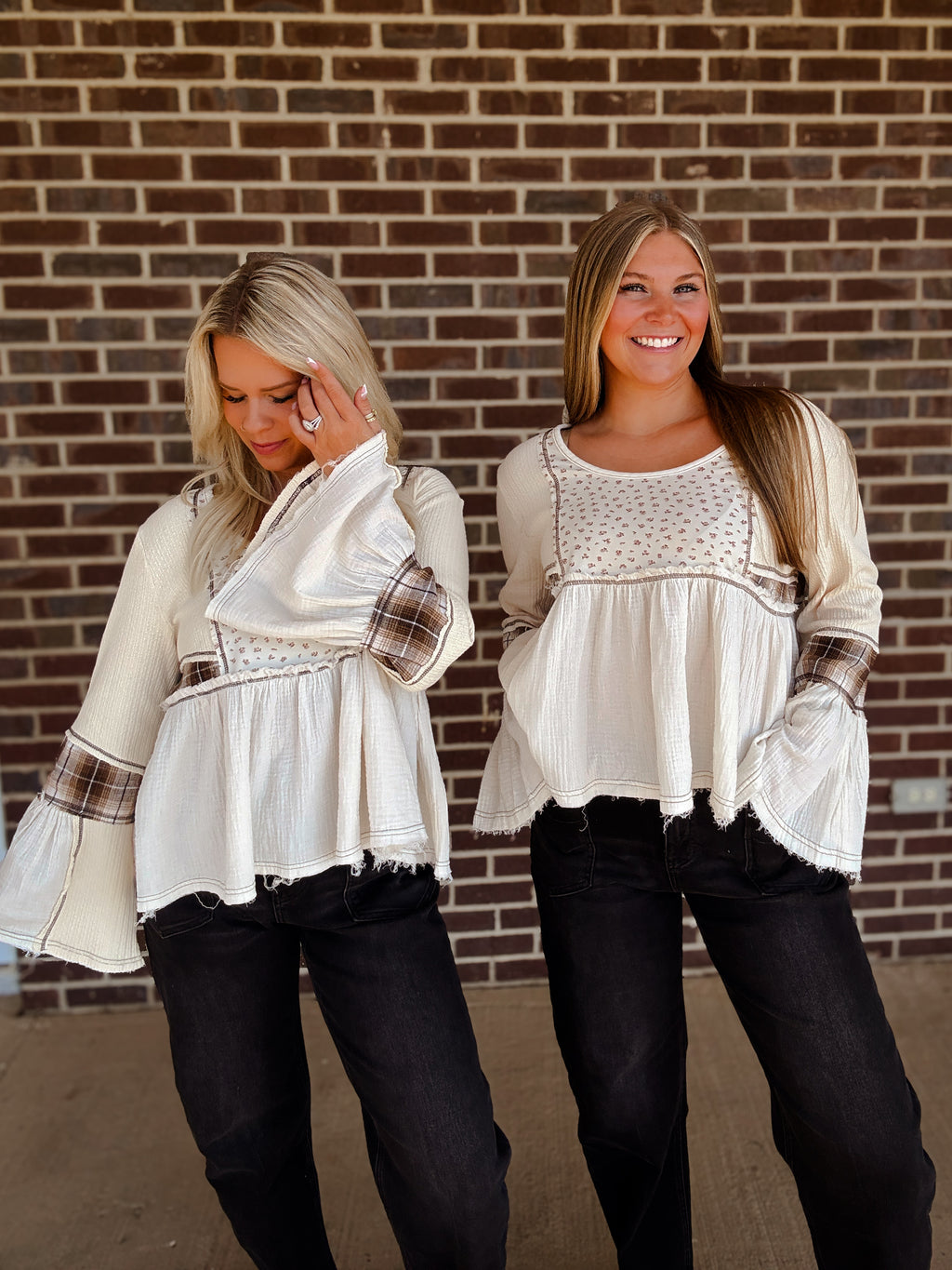 The Billie Plaid Top