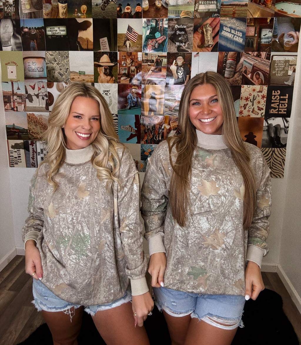 The Outwoods Camo Mockneck