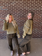 Keepin Tabs Thermal Top- Olive