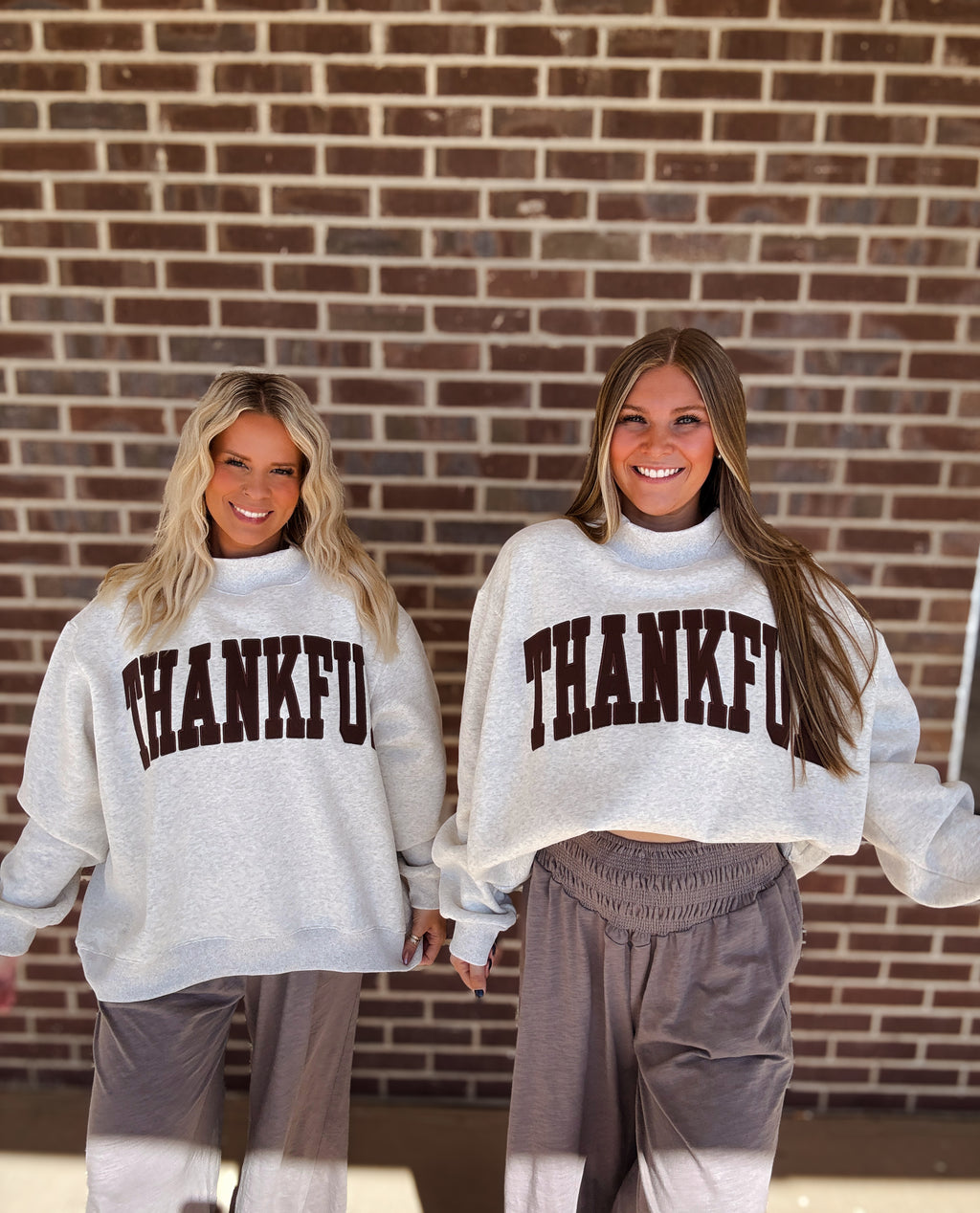 Thankful Embroidered Mockneck