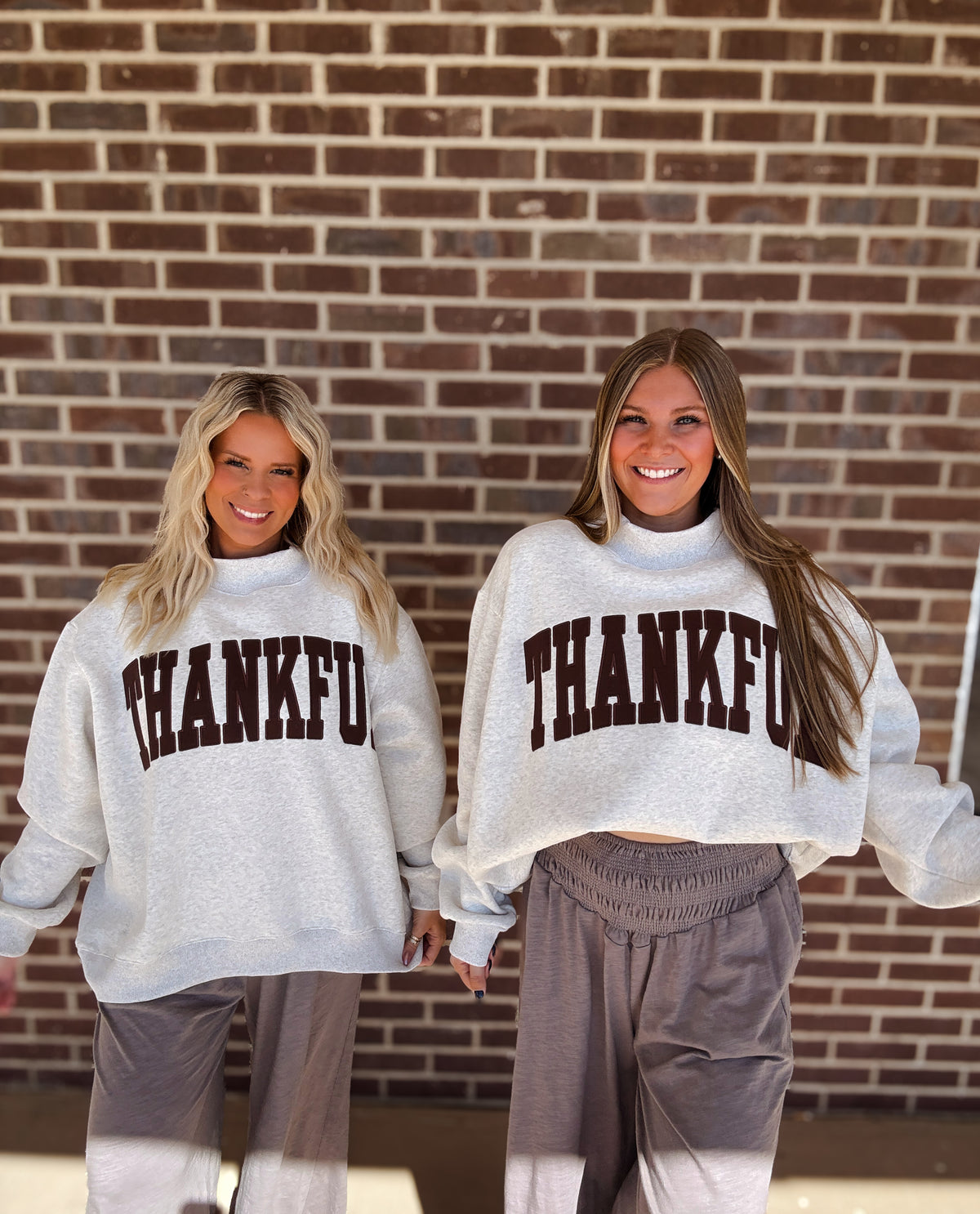 Thankful Embroidered Mockneck