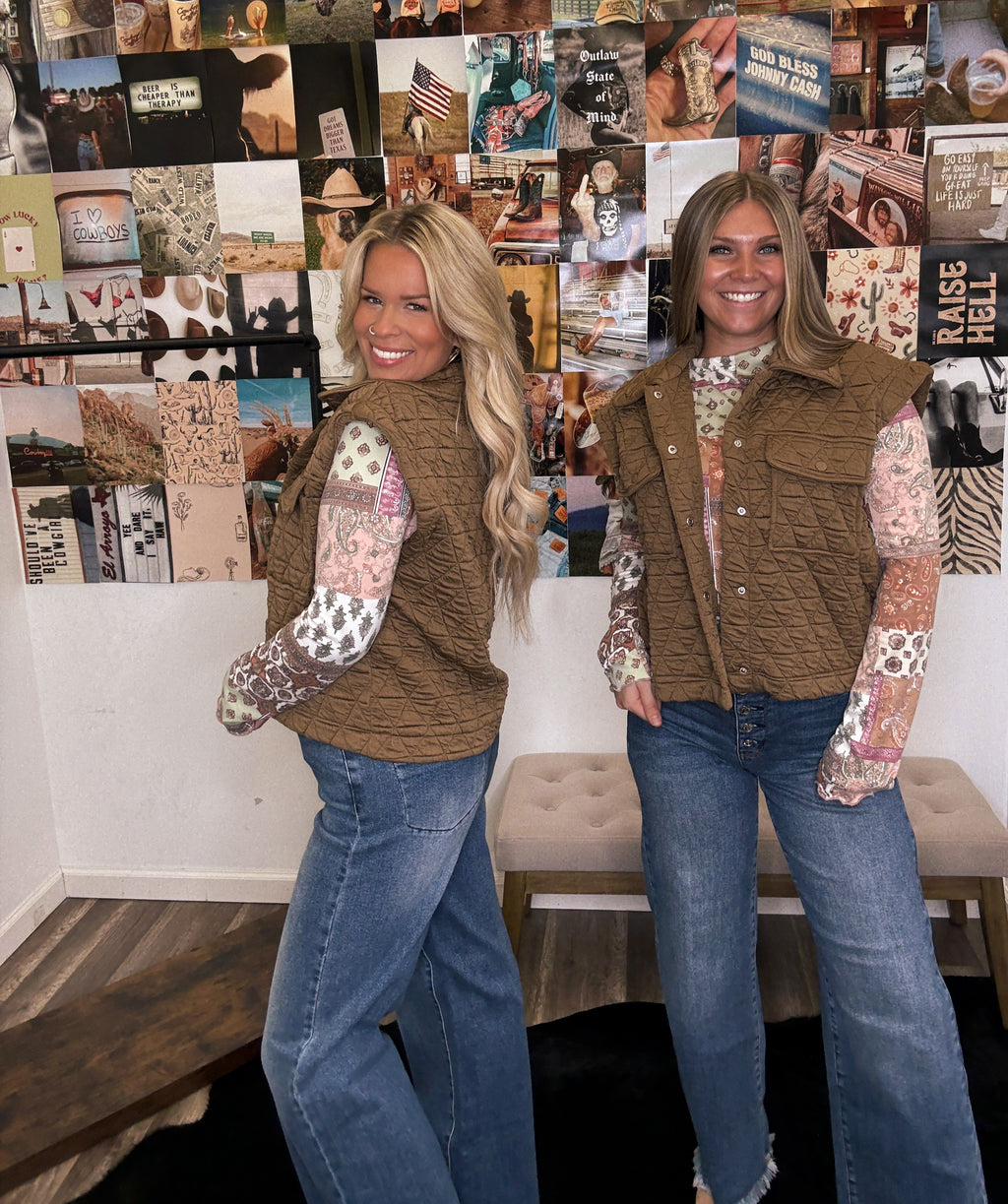 Keep Me Warm Quilted Vest