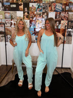 The Richland Jumpsuit- Turquoise