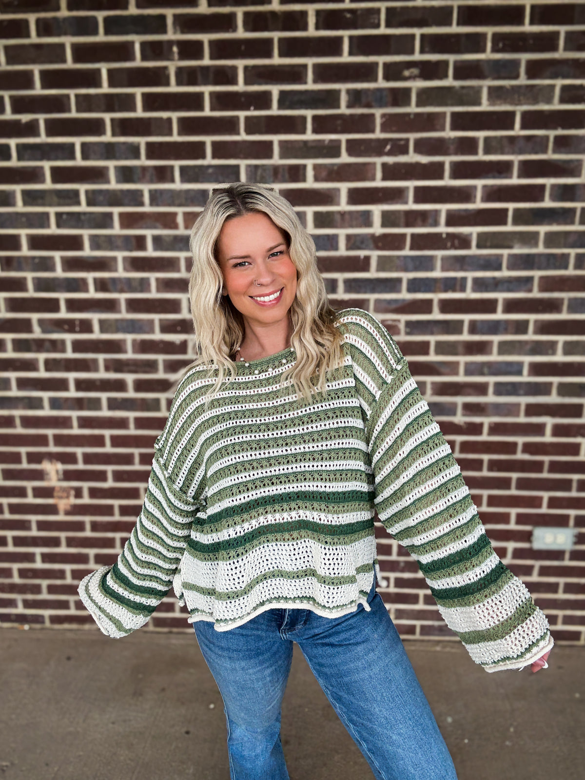 The Kelsey Sweater- Sage