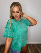 Always better top- kelly green