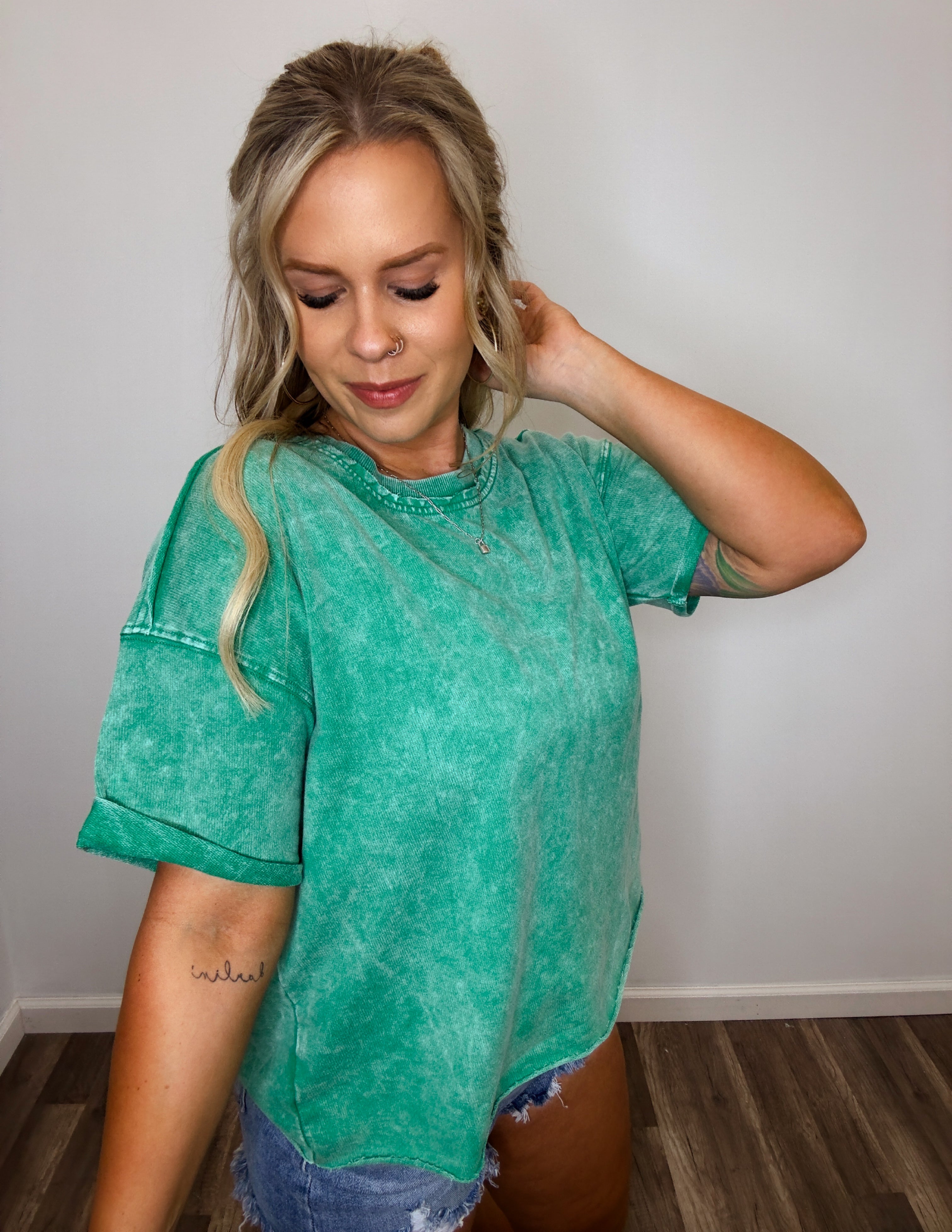 Always better top- kelly green