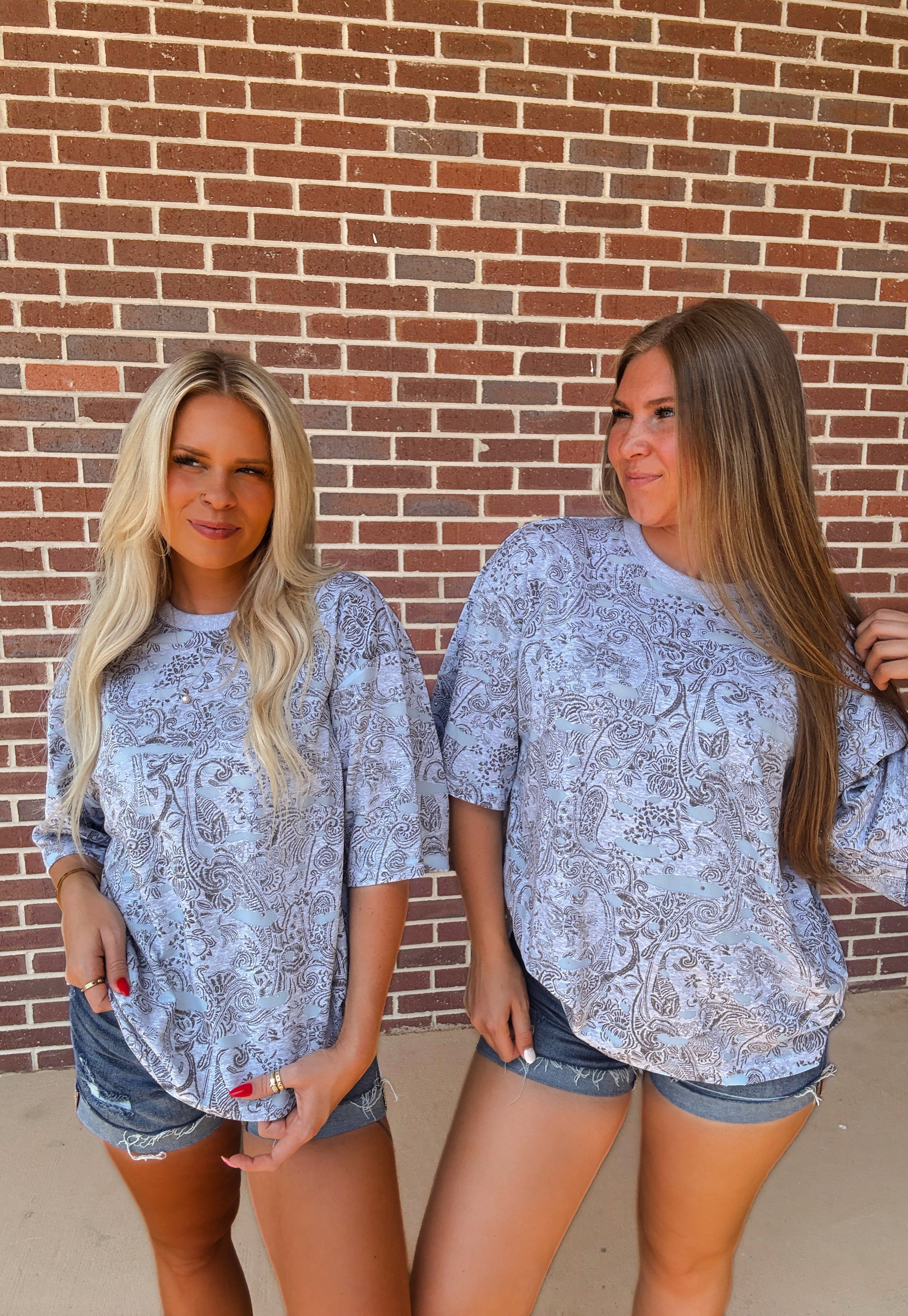 The Paisley Distressed Tee