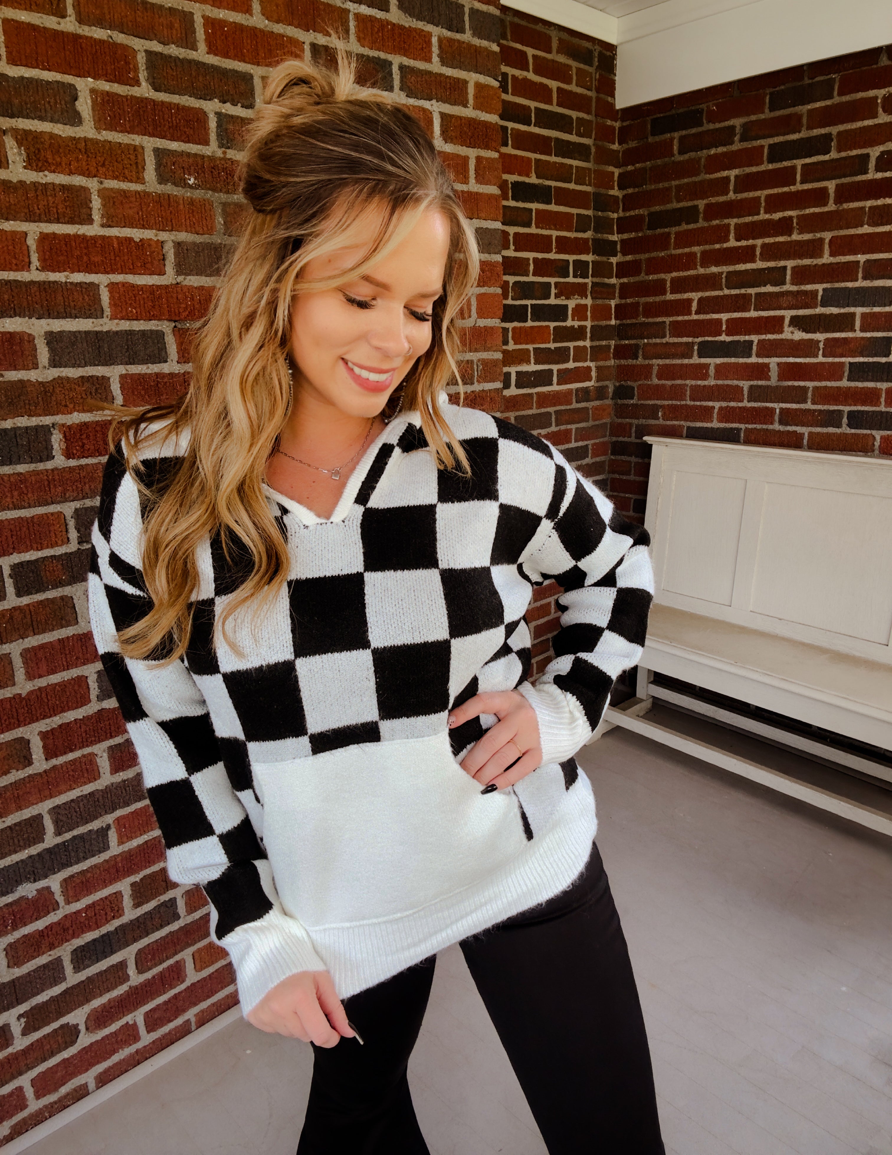 The lex checkered Pullover