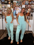 The Richland Jumpsuit- Turquoise
