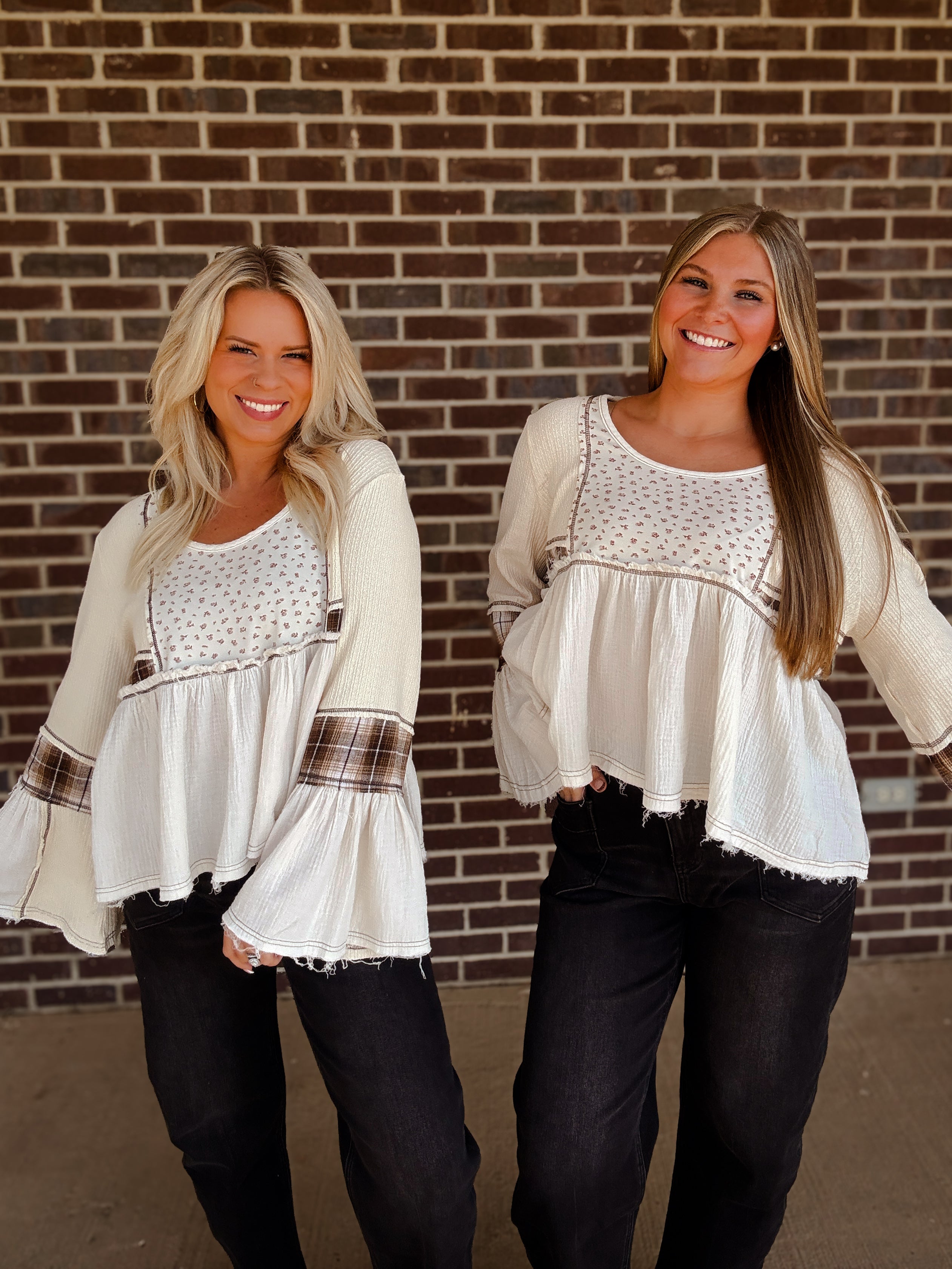 The Billie Plaid Top