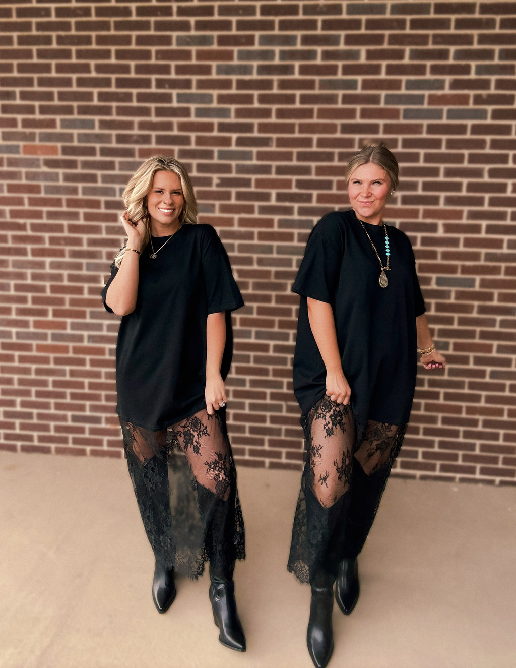 The Jade Lace Tee Shirt Dress