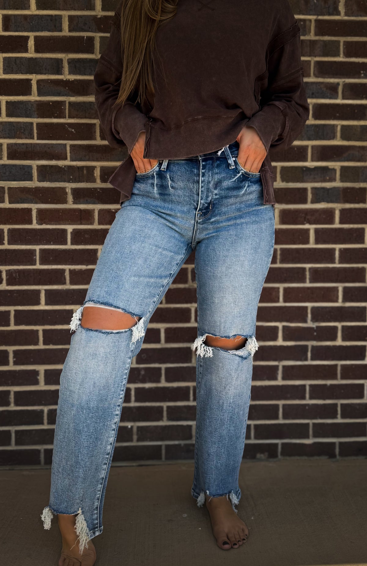 The Lane Cropped Wide Leg Denim