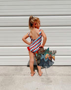 GIRLS ONE PIECE PATRIOTC SWIM