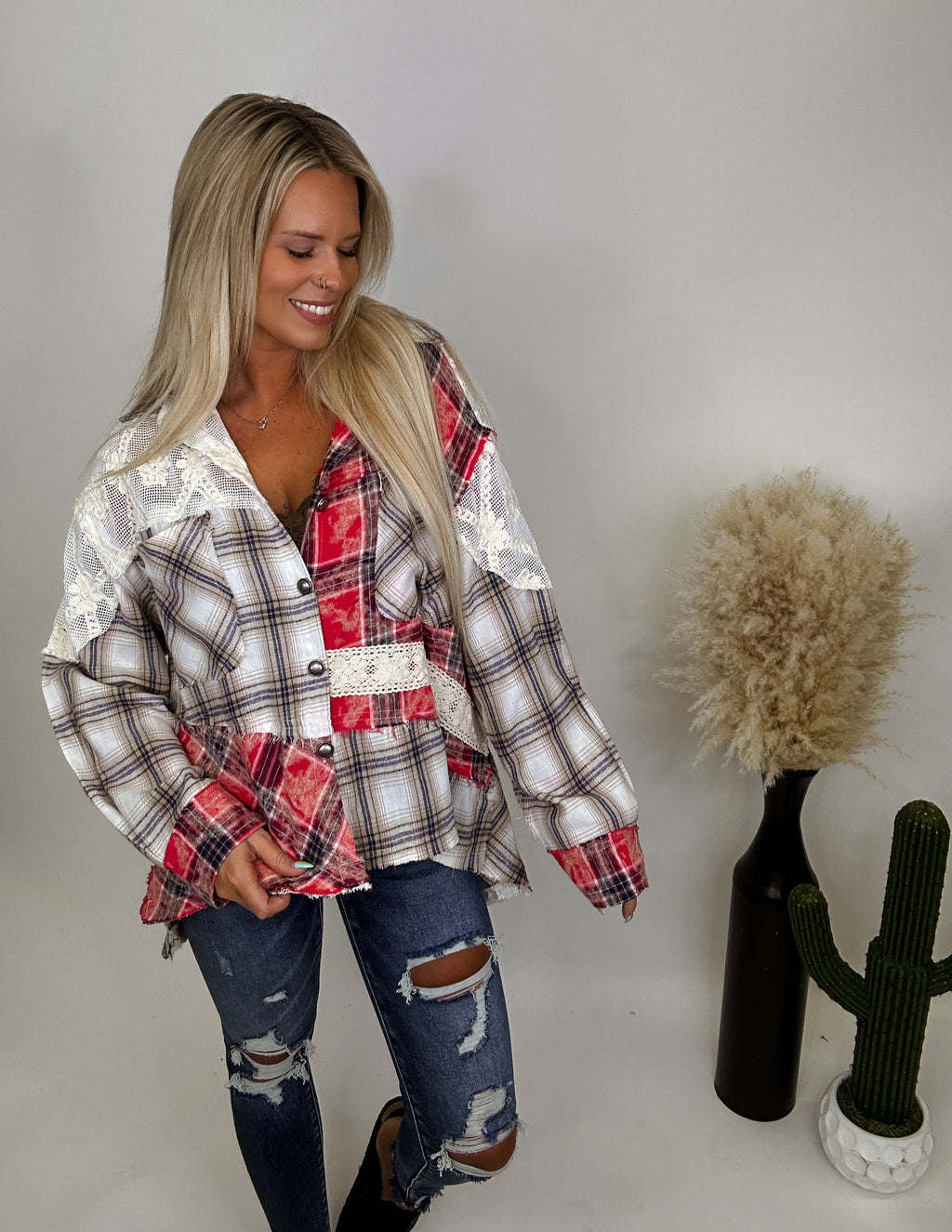 The Weston Shacket- Red