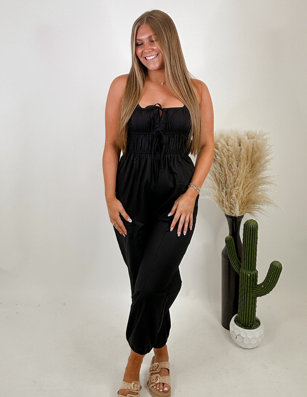 The Gema Jumpsuit- Black