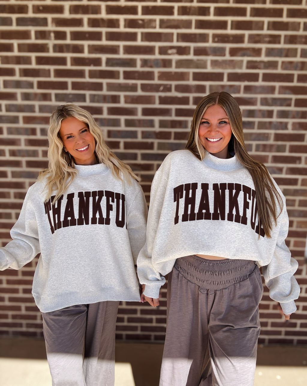 Thankful Embroidered Mockneck