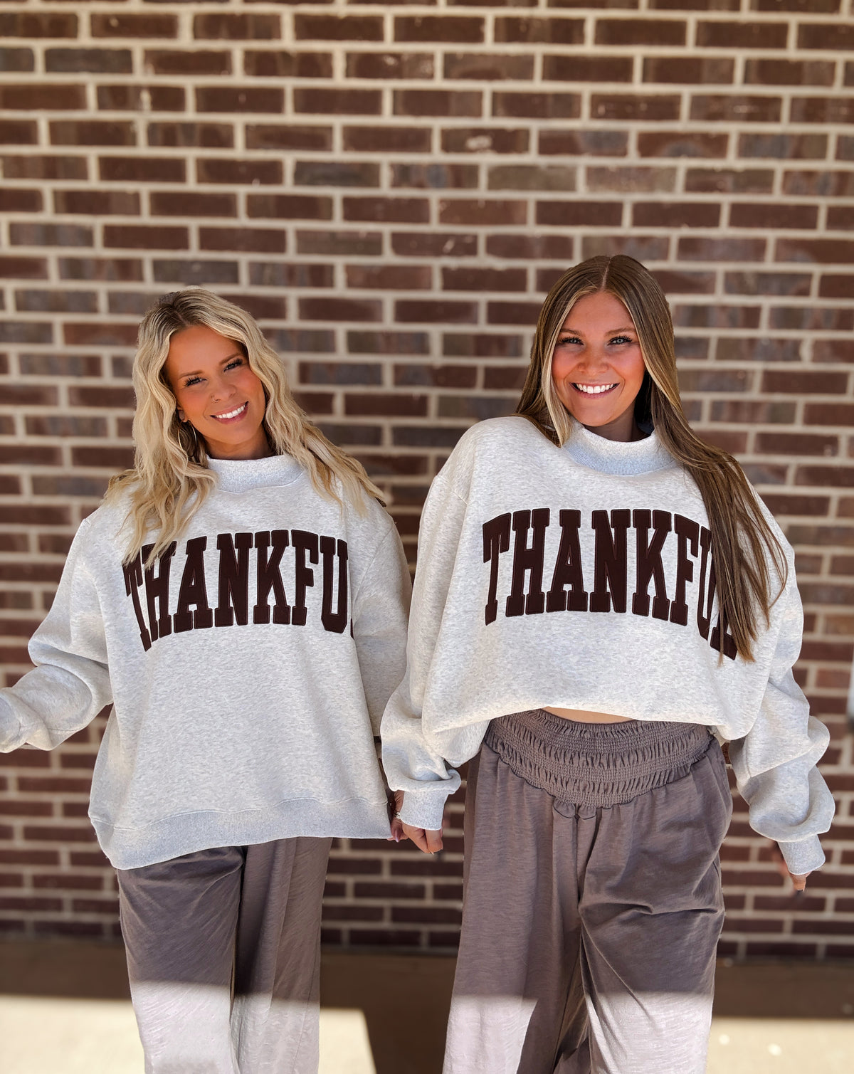 Thankful Embroidered Mockneck
