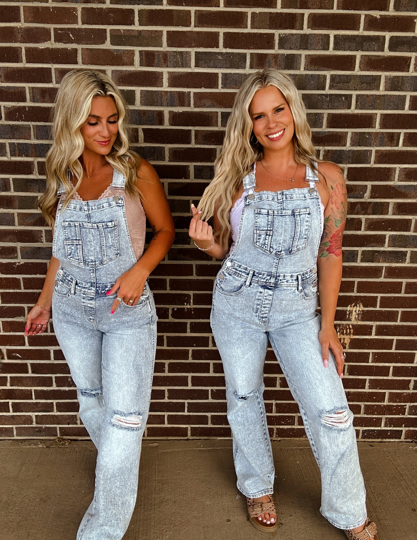 The Pyper acid wash overalls