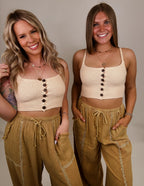 Heatwaves Button Down Tank