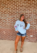 The Pool Side Pullover- Light Blue
