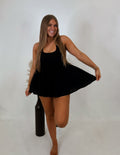 The Cali Romper Dress- Black