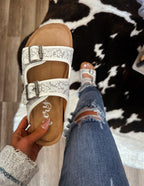 The Lainey Sandals-White