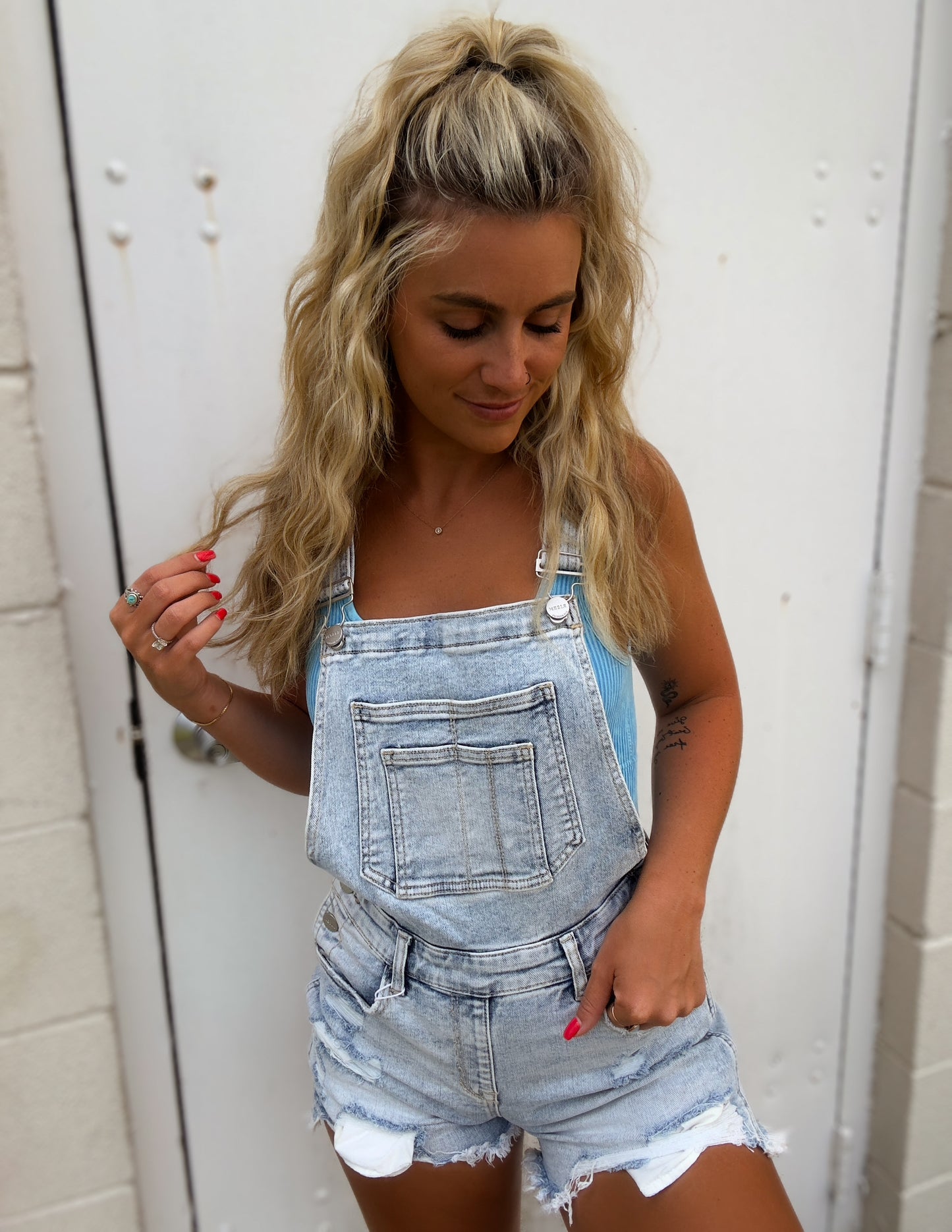 The Tatum overalls- acid wash