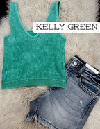 Sunny seamless tank- kelly green