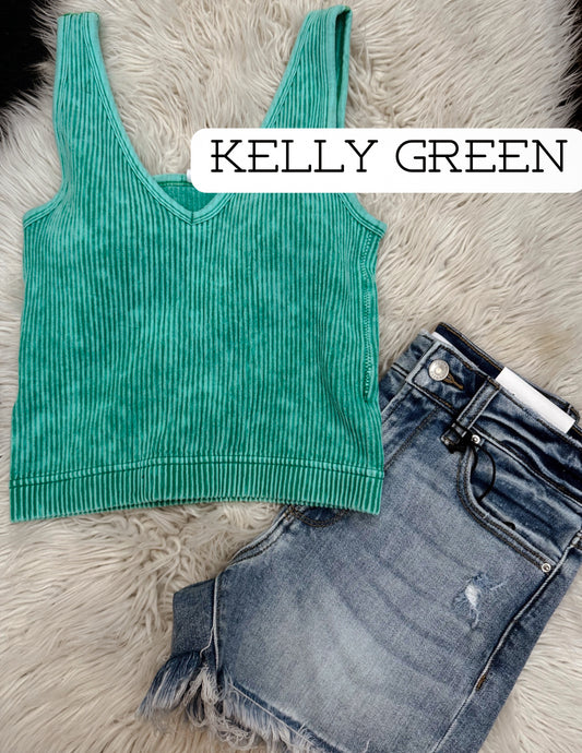 Sunny seamless tank- kelly green