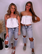 The Josie Bubble Top- Heather Grey