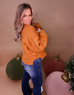 Libby French Terry Top- Camel
