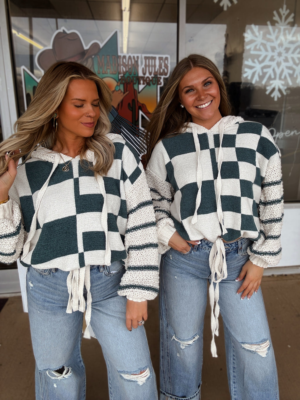 The Bree Checkered Hoodie