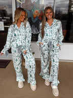 The Satin Gingham Pajamas